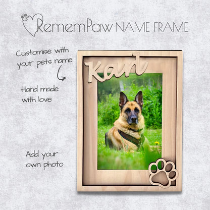RememPaw Personalised Pet Name Frame