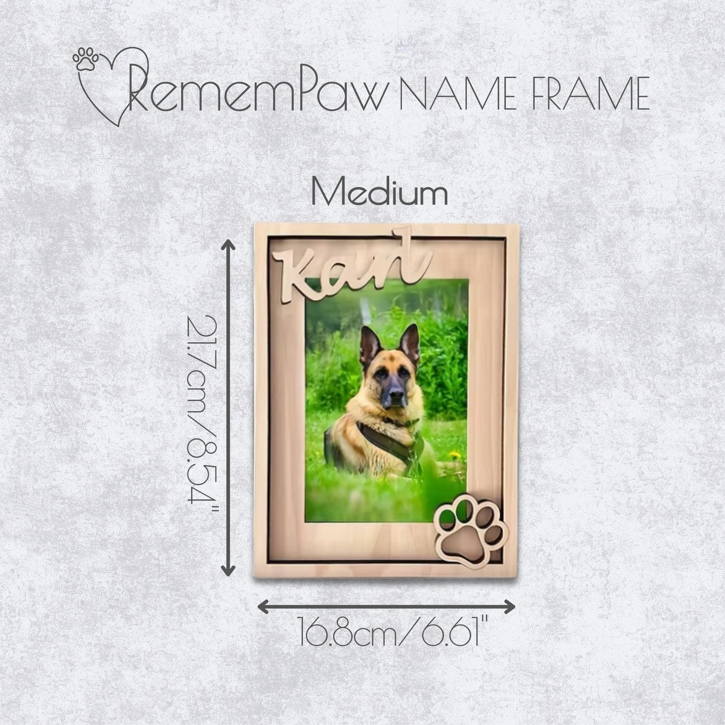 RememPaw Personalised Pet Name Frame