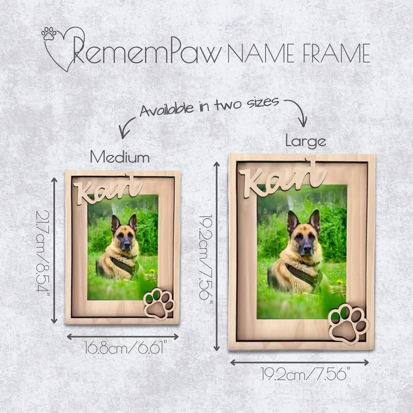 RememPaw Personalised Pet Name Frame