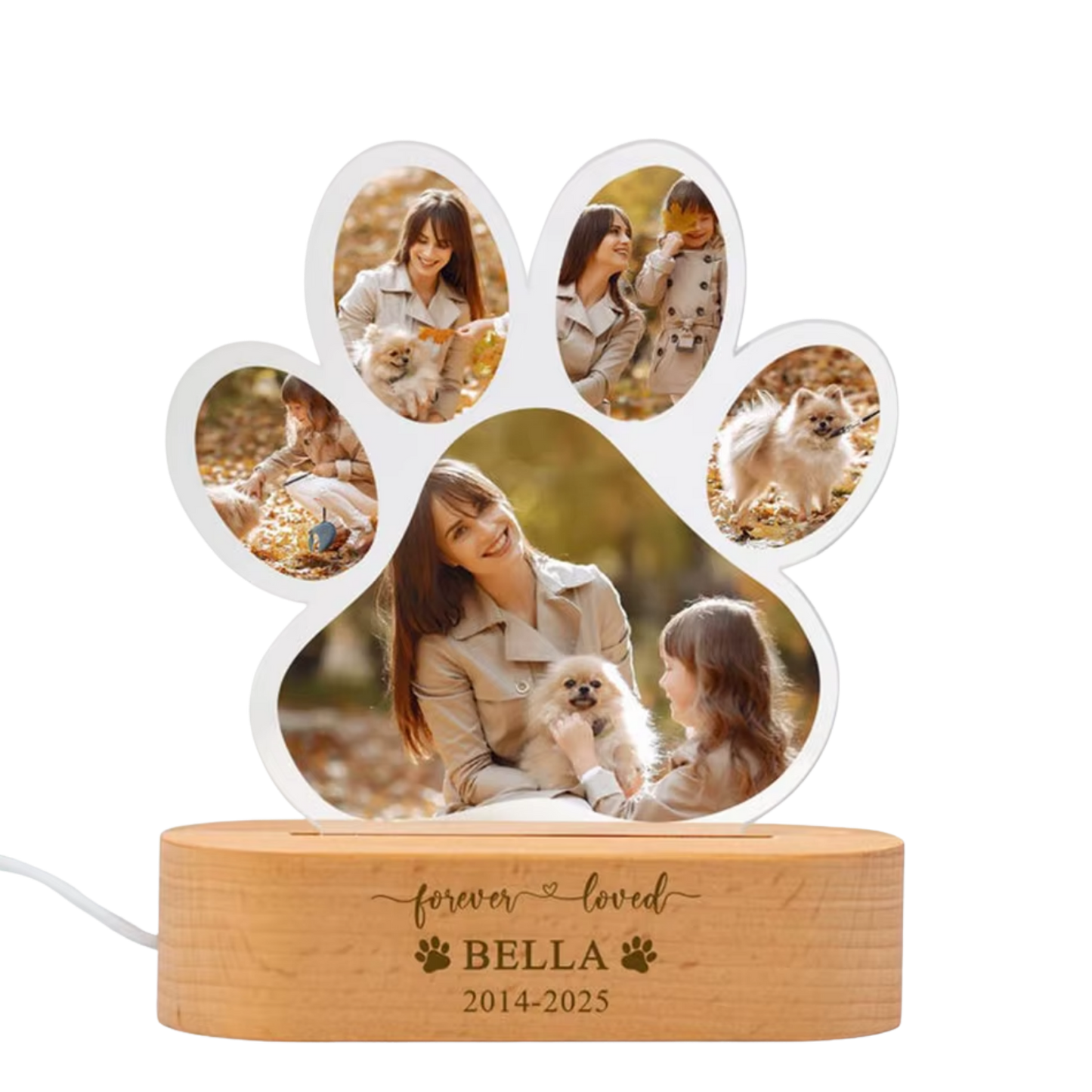 RememPaw Personalised LED Photo Lamp