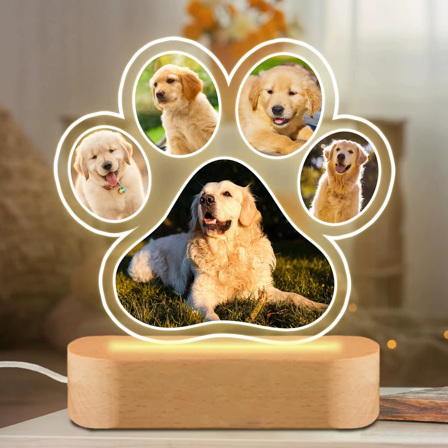 RememPaw Personalised LED Photo Lamp