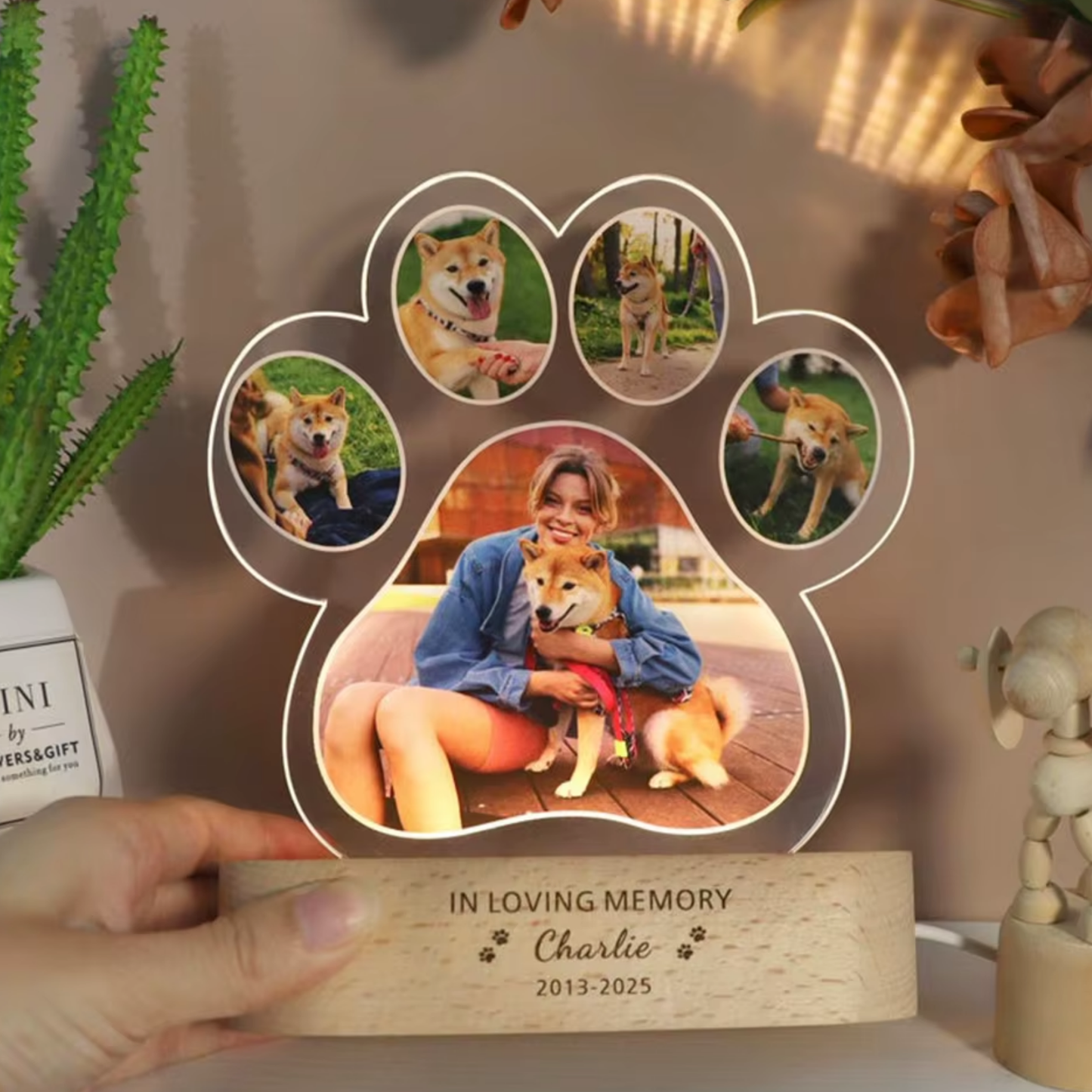 RememPaw Personalised LED Photo Lamp